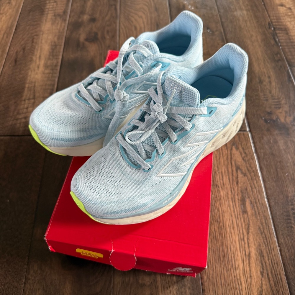 New Balance NEW Fresh Foam 680 v8 Womens Running Shoes Blue W680LT8 Size 7.5